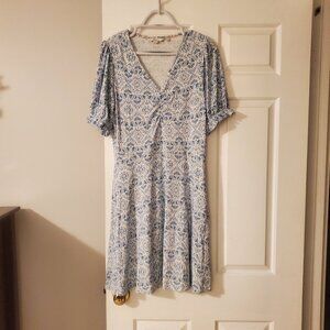 Boden blue floral dress, size 10 (EUC)